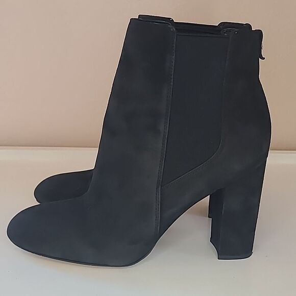 SAM EDELMAN Case Suede Block-Heel Booties Size 11 - Picture 4 of 13